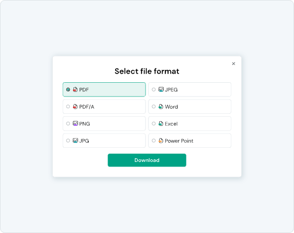 Save the file in your preferred format